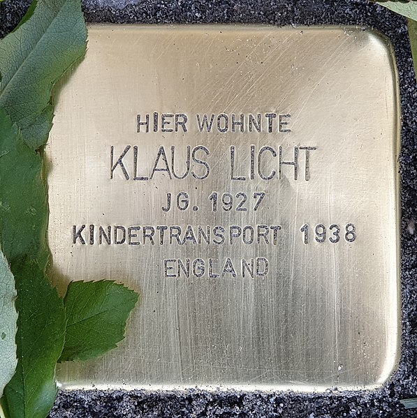 Ein Stolperstein erinnert in Berlin an Klaus Licht