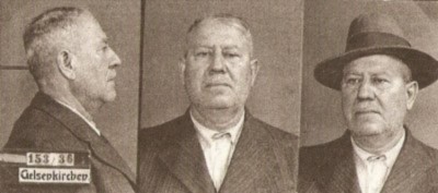 Adolf Schopper. Das Foto wurde vom Erkennungsdienst der Gelsenkirchener Kriminalpolizei 1936 erstellt
