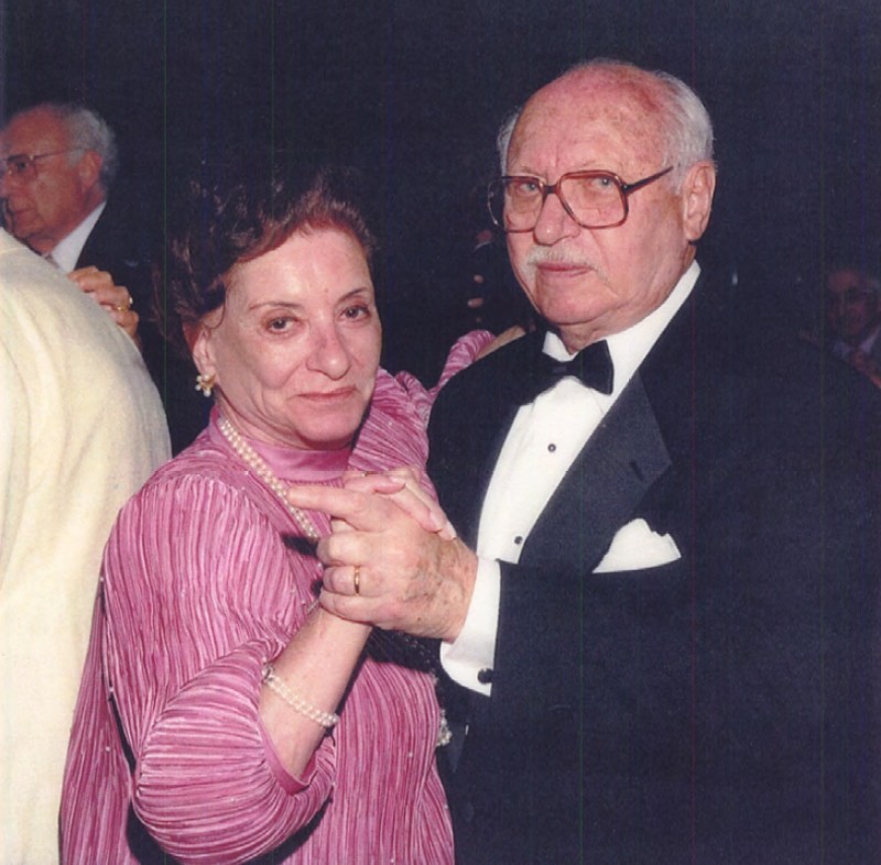 Margot and Albert in retirement in Palm Beach, FL. Dancing at the Formal Dinner Dance of the Town of South Palm Beach at the Four Season's Hotel in March of 1998