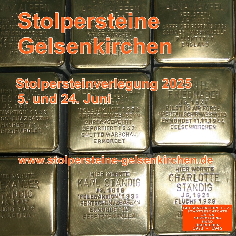 Holocaust: 40 neue Stolpersteine fr Gelsenkirchen