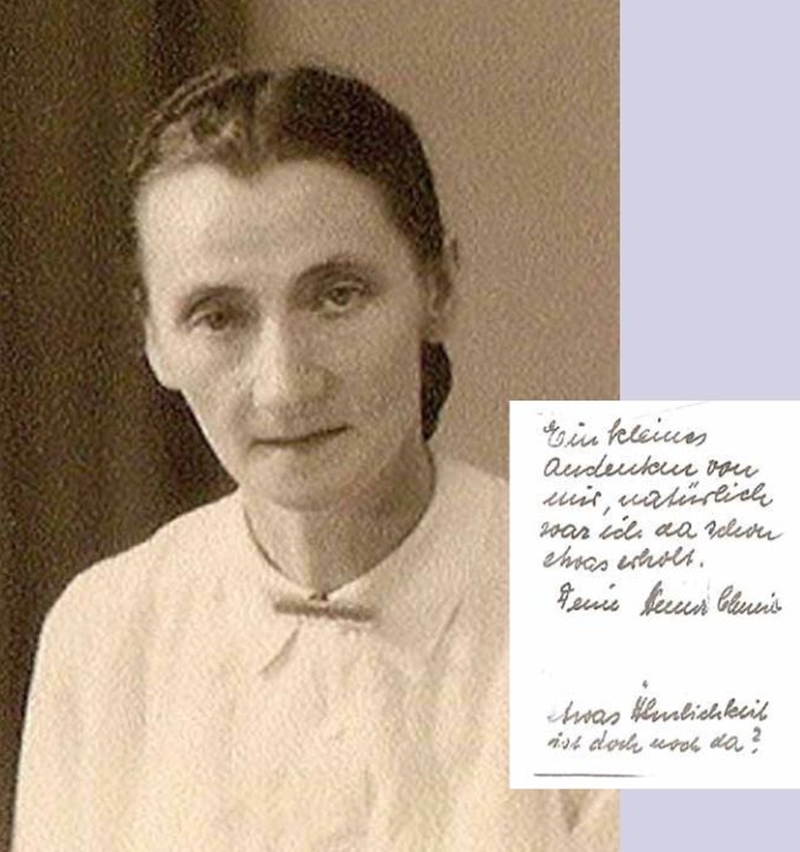 Anna Chmiel, Angestellte der Familie Neudorf, 1945