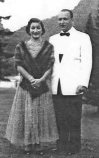 At the Balsams at Dixville Notch, N.H. in 1953. Margot & Albert all dressed up for the formal Dinner