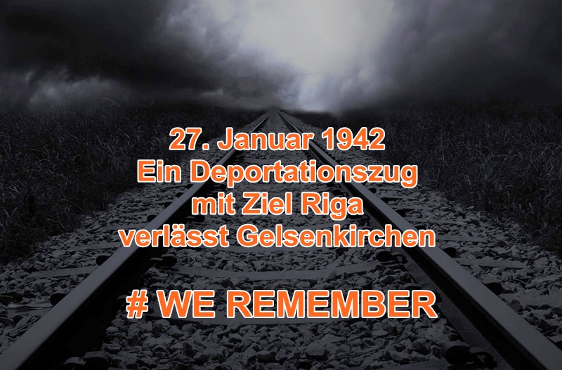 Internationaler Holocaust-Gedenktag und Jahrestag der Deportation nach Riga.