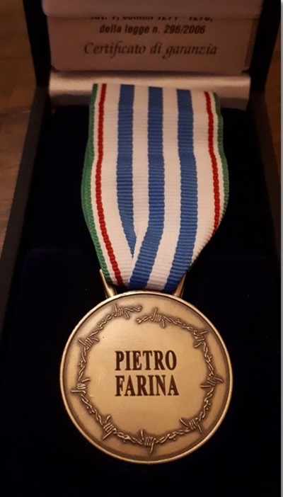 Gelsenkirchen: Ehrenmedaille Pietro Farina.