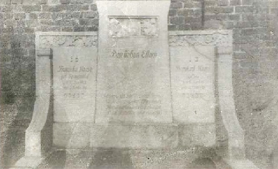 Grabsttte Familie Haase auf dem alten jdischen Friedhof an der Wanner Strasse in Gelsenkirchen-Bulmke, vor 1938