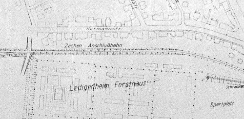 Abb.: Lageplan von dem Lager an der Herrmannstrasse