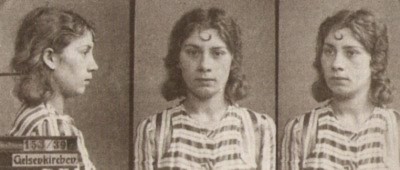 Malla Müller. Das Foto wurde vom Erkennungsdienst der Gelsenkirchener Kriminalpolizei 1939 erstellt