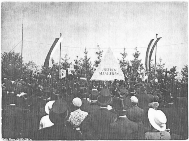 Dedication of RJF (National Organization of Jewish Soldiers) In Cologne (Köln) in Memory of 12.000 Jewish Soldiers killed in the First World War while serving in the German Army