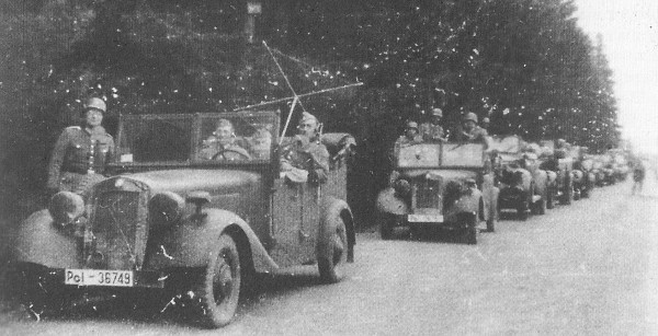 Polizeibataillon 316 im so genannten Protektorat Böhmen und Mähren, Fahrt des Nachrichten-Zuges und der 1. Kompanie nach Iglau im Mai 1941