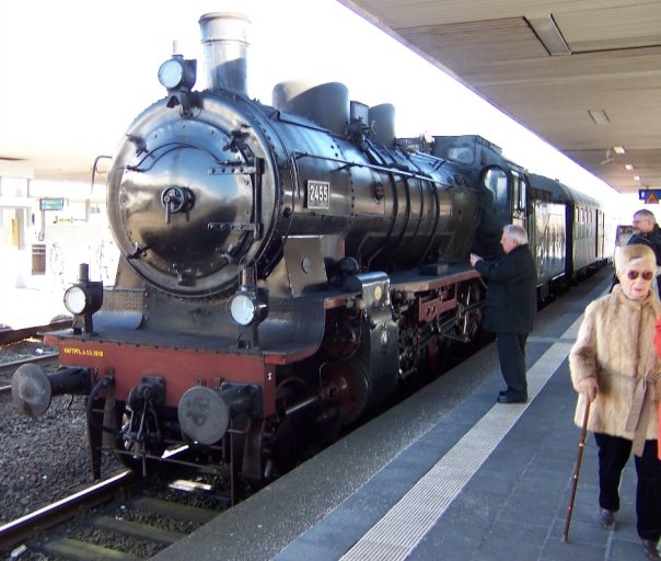 An authentic Reichsbahn train engine.