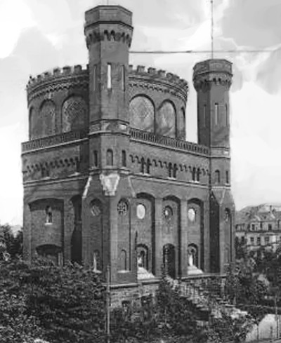 Der Wasserturm am Steeler Berg in Essen, 1920